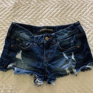 Express denim shorts